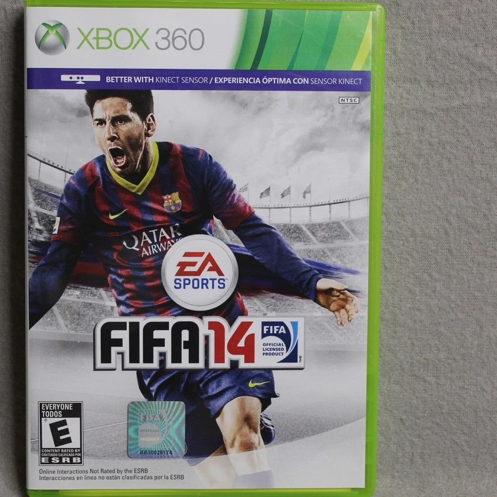 FIFA 14 Xbox 360 EA Sports Soccer Video Game Lionel Messi Cover NTSC Complete